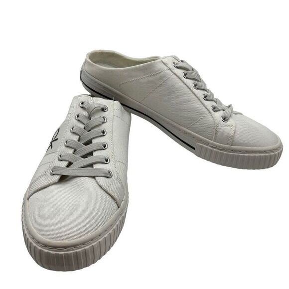 Calvin Klein Women's KCCOREY-T Casual Slip On Sneakers CK Logo White Size 10 - Picture 4 of 9